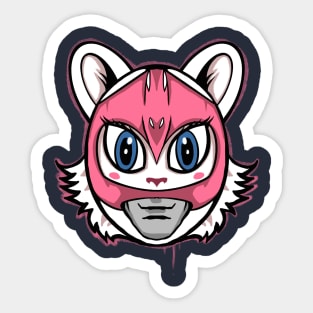 Cat valentine rangers pink Sticker